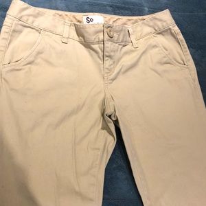 Juniors size 9 SO khaki flare pants
